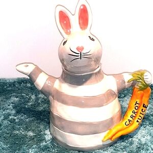 Blue Sky Clayworks Bunny Tea Pot by Heather Goldminc (Like New)